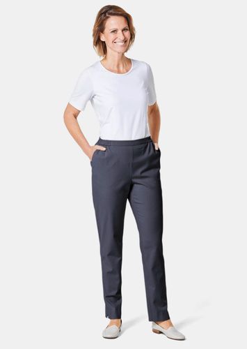 Sportlich elegante Hose aus trageangenehmen Tencel - marine - Gr. 195 von - Goldner Fashion - Modalova