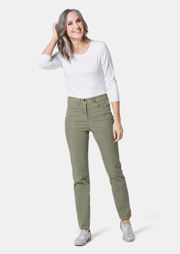 Bequeme High-Stretch-Jeanshose - dunkelgrün - Gr. 21 von - Goldner Fashion - Modalova