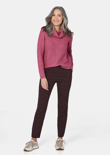 Druckhose LOUISA mit Jacquard-Muster - beere / gemustert - Gr. 21 von - Goldner Fashion - Modalova