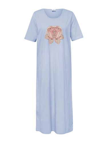 Baumwoll-Nachthemd mit Halbarm - hellblau - Gr. 18/19 von - Goldner Fashion - Modalova