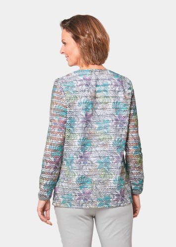 Hautschmeichelndes Shirt-Set - graugrün / rosé / gemustert - Gr. 48 von - Goldner Fashion - Modalova