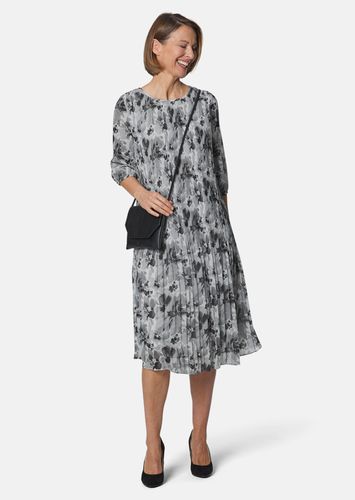 Aufregend plissiertes Kleid - / schwarz / geblümt - Gr. 19 von - Goldner Fashion - Modalova