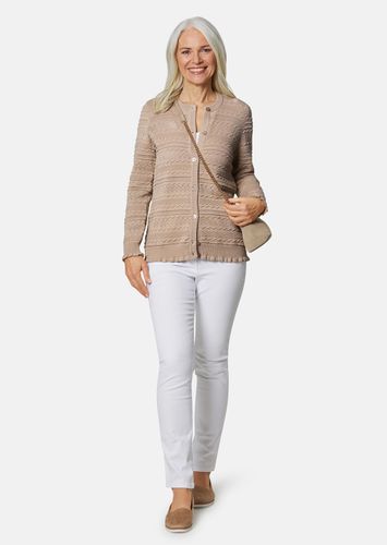 Liebenswerte Strickjacke mit Ajourmuster - beige - Gr. 25 von - Goldner Fashion - Modalova