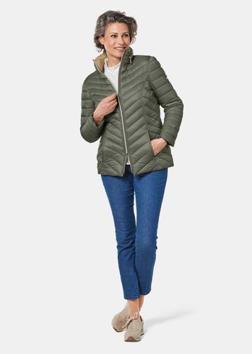 Steppjacke in figurschmeichelnder Optik - khaki - Gr. 20 von - Goldner Fashion - Modalova