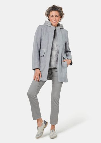Mantel mit herausnehmbarem Steppfutter - / dunkelgrau / melange - Gr. 19 von - Goldner Fashion - Modalova