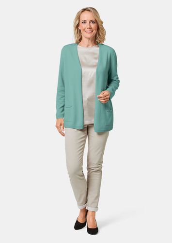 Kaschmir-Longstrickjacke - mint - Gr. 19 von - Goldner Fashion - Modalova