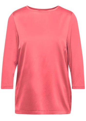 Blusenshirt mit schimmerndem Seideneinsatz - koralle - Gr. 21 von - Goldner Fashion - Modalova