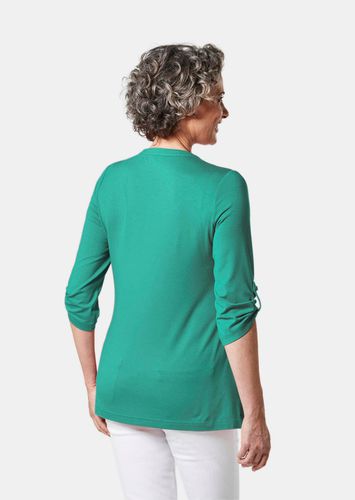Figurschmeichelnde Shirttunika mit Biesen - smaragd - Gr. 19 von - Goldner Fashion - Modalova