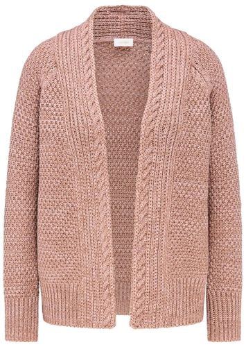 Zeitlose Strickjacke in Grobstrick - rosé / melange - Gr. 19 von - Goldner Fashion - Modalova