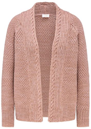 Zeitlose Strickjacke in Grobstrick - rosé / melange - Gr. 20 von - Goldner Fashion - Modalova