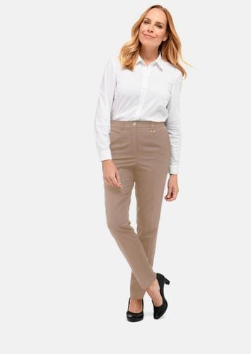 Bequeme Hose ANNA mit Bügelfalte - beige - Gr. 195 von - Goldner Fashion - Modalova