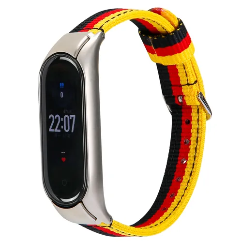 Nylon armband für Xiaomi Mi Band 6 / Mi Band 5 farben Deutschland flagge dual Band Anti-verloren - AliExpress - Modalova