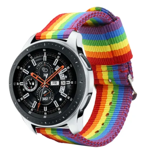 Correa kompatibel con Samsung Galaxy Uhr 3 45mm/Getriebe S3 / Classic / Frontier, nailon 22mm Colores Orgullo Homosexuell LGTBI - AliExpress - Modalova