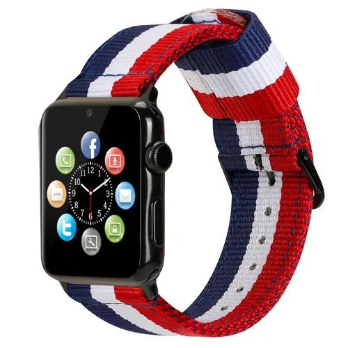 Pulsera de Nailon kompatibel con Apple Uhr Serie 7 / 6 / 5 / 4 / 3 / 2 / 1 / SE Colores Bandera de Francia Deportiva Casual - AliExpress - Modalova
