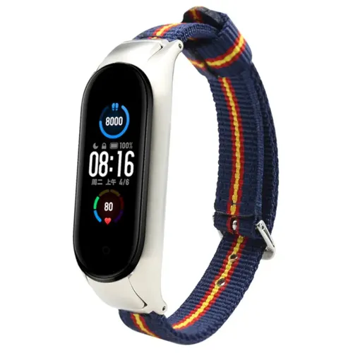 Nylon kette armband für Xiaomi Mi Band 4 / Band 3 dual Band Antiperdida sicherheit system, fahnen Spanien, frankreich, Italien - AliExpress - Modalova