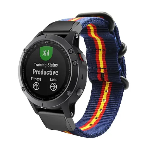 Nylon armband kompatibel mit Garmin Fenix 6X / 6X Pro / 5X / 5X Plus / Fenix 3 / 3 HR farben flagge von Spanien atmungsaktiv - AliExpress - Modalova