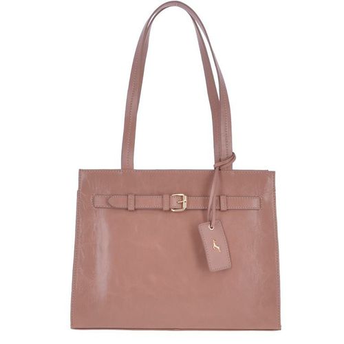 Ashwood Womens Medium Zip Top Leather Anatole Handbag Lychee - 62687 - Ashwood Leather Handbags - Modalova