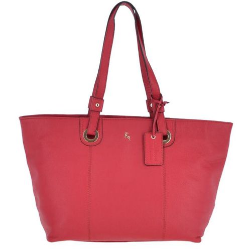 Ashwood Womens Large Leather Zip Top Shopper Bag: 60252 Raspberry NA - Ashwood Handbags - Modalova