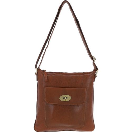 Ashwood Michigan Leather Large Body Bag: M-60 Cognac NA - Ashwood Handbags - Modalova