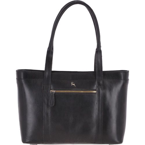 Ashwood Vegetable Tanned Leather Bag: V-23 Black NA - Ashwood Handbags - Modalova