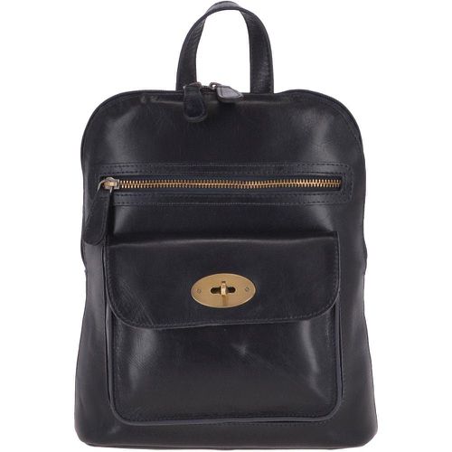 Vegetable Tanned Small Leather Backpack: V-25 Navy Blue NA - Ashwood Handbags - Modalova