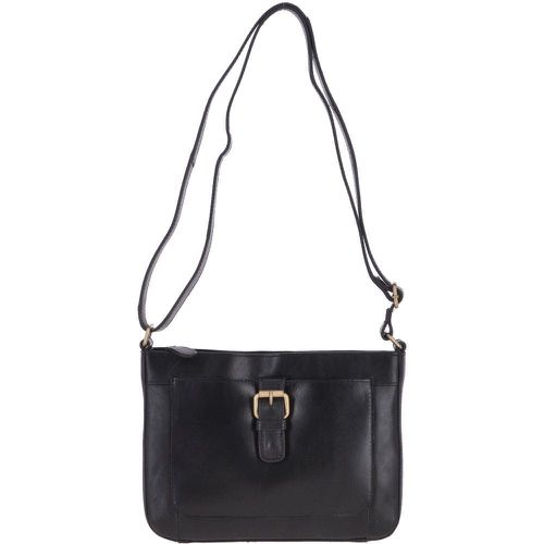 Vegetable Tanned Small Leather Shoulder Bag: V-27 Black NA - Ashwood Handbags - Modalova
