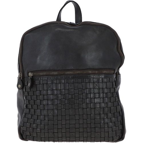 Leather Vintage Wash Backpack: D-74 Dark Grey NA - Ashwood Handbags - Modalova