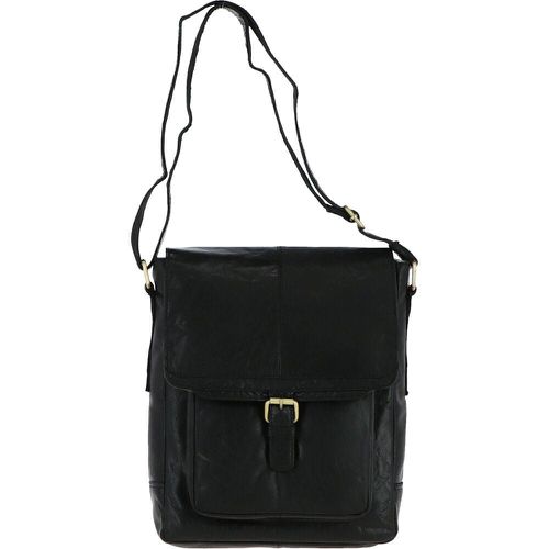 Medium Vintage Wash Leather Travel Bag: G-32 Black NA - Ashwood Handbags - Modalova