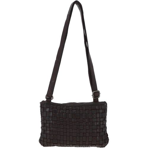Vintage Woven Leather Crossbody Bag: D-70 Dark Brown NA - Ashwood Handbags - Modalova