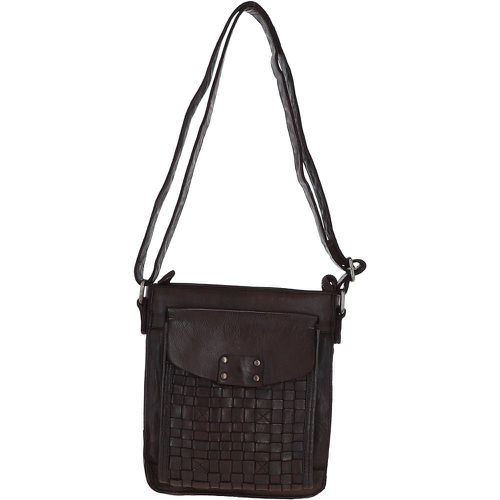 Vintage Woven Leather Crossbody Bag: D-76 Dark Brown NA - Ashwood Handbags - Modalova