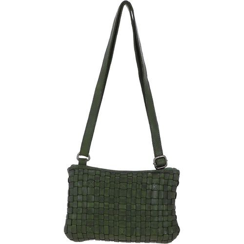 Vintage Woven Leather Crossbody Bag: D-70 Green NA - Ashwood Handbags - Modalova