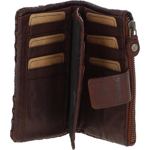 Vintage Woven Leather Medium 18 Card Purse: D-83 Cognac NA - Ashwood Handbags - Modalova