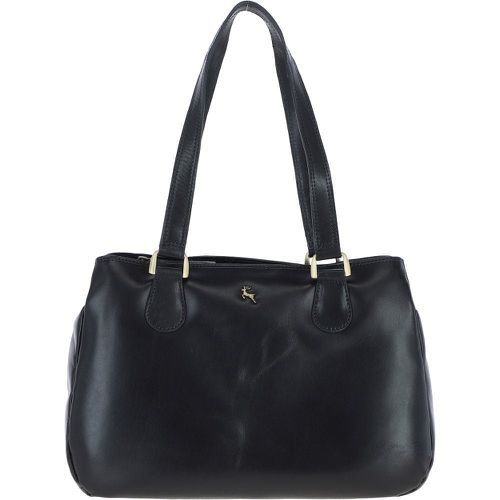Ashwood Womens Three Section Leather Shoulder Bag: V-31 Navy Blue NA - Ashwood Handbags - Modalova