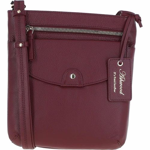 Five CB' Real Leather Cross Body Bag: CB-5 Bordeaux NA - Ashwood Handbags - Modalova