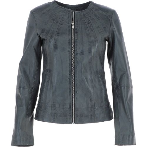Leather Fashion Jacket Aliona: AWL-281 Grey 16 - Ashwood Handbags - Modalova