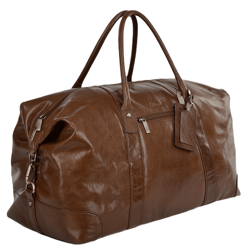 Extra Large Vegetable Tanned Real Leather Travel Holdall: Lewis Chestnut NA - Ashwood Handbags - Modalova