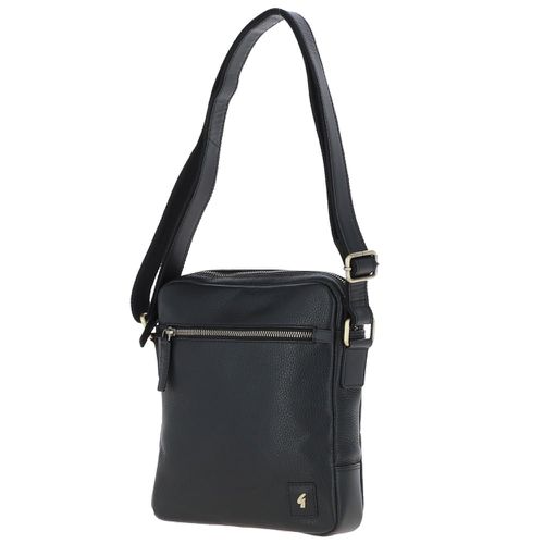 Real Leather Messenger Bag: GB-Logan Black NA - Ashwood Handbags - Modalova
