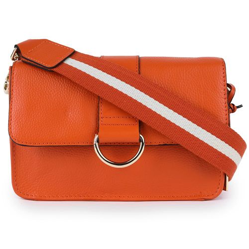 Amore di Cuoio' Real Leather Small Crossbody Bag: 64297 Mandarin NA - Ashwood Handbags - Modalova