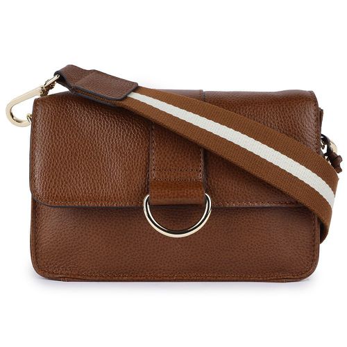 Amore di Cuoio' Real Leather Small Crossbody Bag: 64297 Two Tone Tan NA - Ashwood Handbags - Modalova