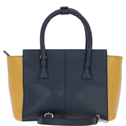 Apos;Avanguardia&apos; Tote Bag Mustard and Navy: 61720 Navy Blue NA - Ashwood Handbags - Modalova