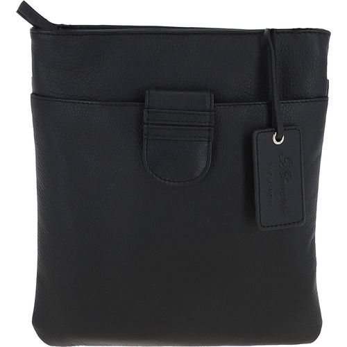 Womens Small Zip Top Leather Cross Body Bag: TAB Navy Blue NA - Ashwood Handbags - Modalova