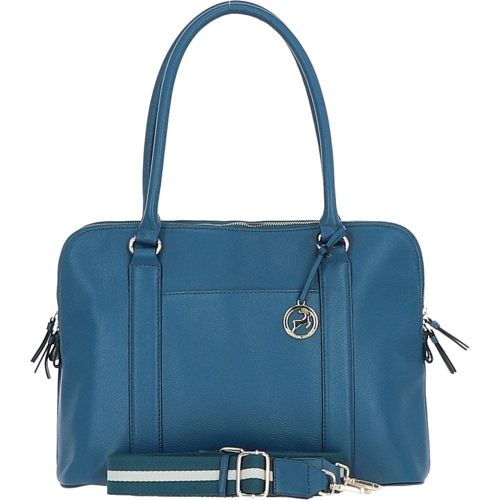 Apos;Cuore di Cuoio&apos; 3 Section Large Leather Handbag: X-39 Teal - Ashwood Handbags - Modalova