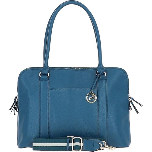 Apos;Cuore di Cuoio&apos; 3 Section Large Leather Handbag: X-39 Teal NA - Ashwood Handbags - Modalova