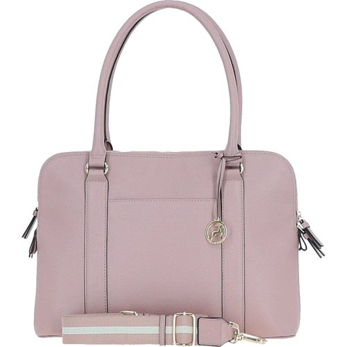 Apos;Cuore di Cuoio&apos; 3 Section Large Leather Handbag: X-39 Wood Rose - Ashwood Handbags - Modalova