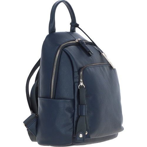 Lusso Legato' Real Leather Backpack: X-37 Navy Blue NA - Ashwood Handbags - Modalova
