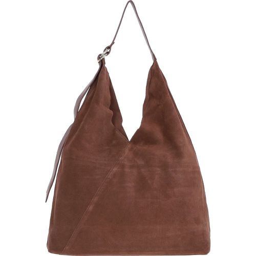 Tocco di Lusso' Leather Suede Bag Brown: LB-6354 Brown NA - Ashwood Handbags - Modalova