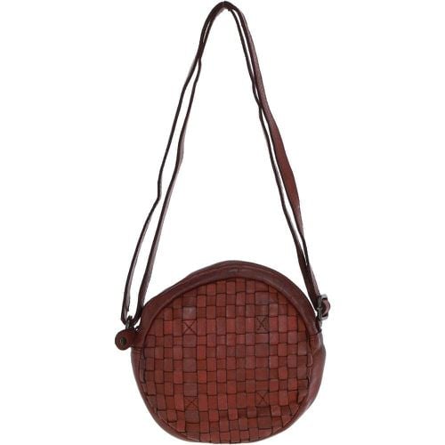 Apos;Rifugio in Pelle&apos; Leather Round Crossbody Bag: GR-6117S Rust NA - Ashwood Handbags - Modalova