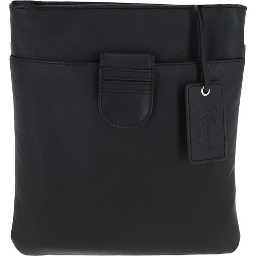 Womens Small Zip Top Leather Cross Body Bag: TAB Black NA - Ashwood Handbags - Modalova