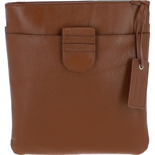 Womens Small Zip Top Leather Cross Body Bag: TAB Tan NA - Ashwood Handbags - Modalova
