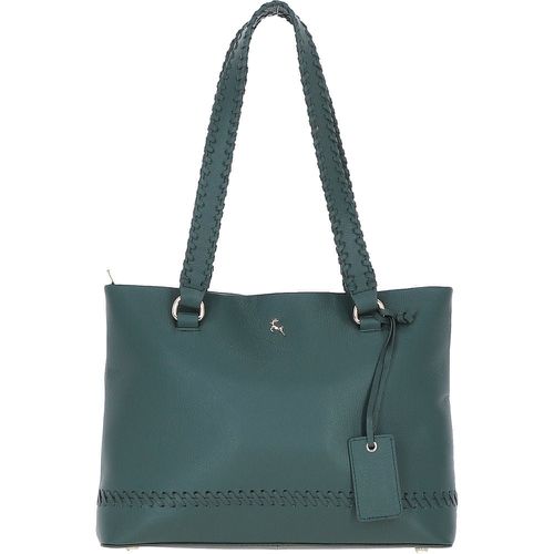 Pelle Invecchiata' Large Leather Shoulder Bag: 62623 Bottle Green NA - Ashwood Handbags - Modalova